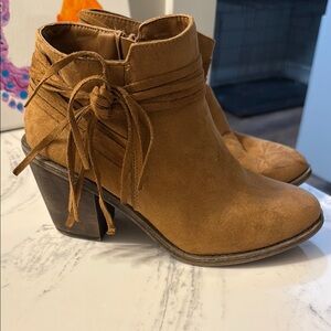 Time and Tru Brown Heeled Boots